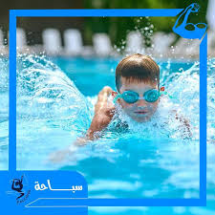 عرض الصيف لأبطال السباحة